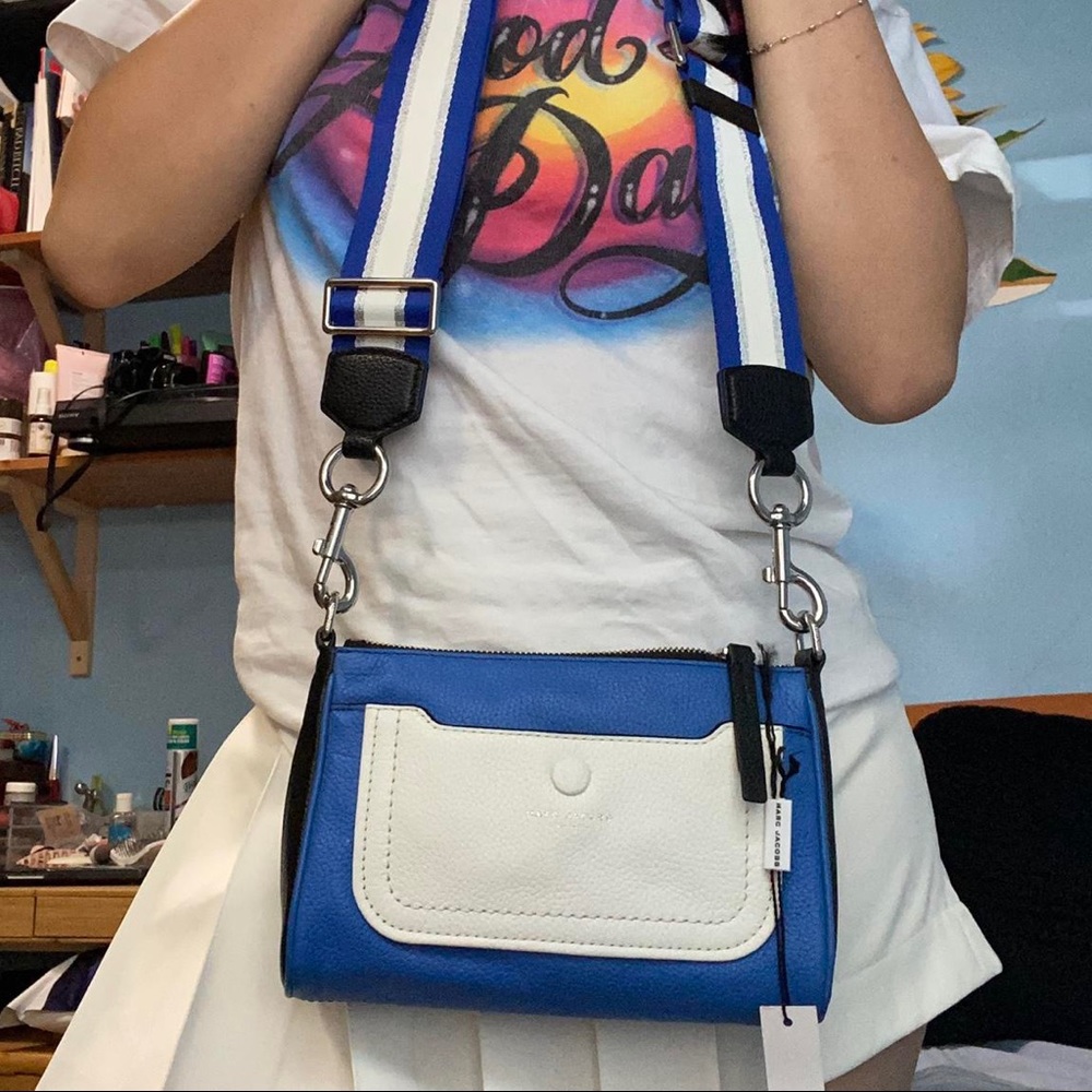 Marc Jacobs Empire Blue Crossbody Shoulder Bag